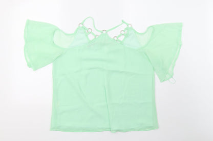 Womens UK Size M jaune rouge Green Basic