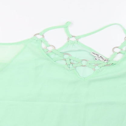 Womens UK Size M jaune rouge Green Basic