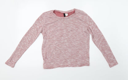 H&M Womens Pink   Pullover Sweatshirt Size XS