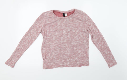 H&M Womens Pink   Pullover Sweatshirt Size XS