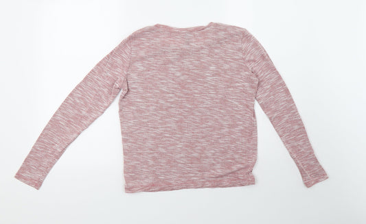 H&M Womens Pink   Pullover Sweatshirt Size XS