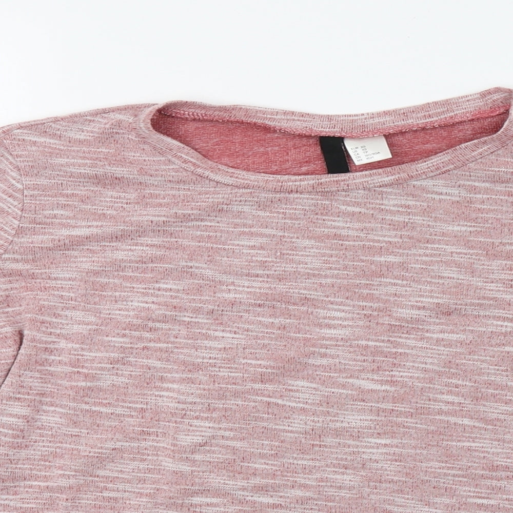 H&M Womens Pink   Pullover Sweatshirt Size XS