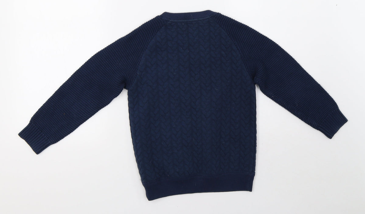 F&F Boys Blue   Pullover Sweatshirt Size 6-7 Years