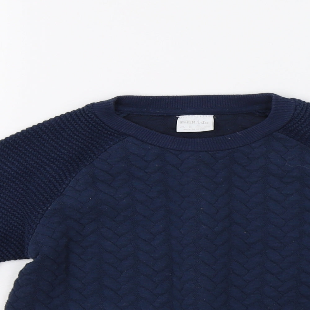 F&F Boys Blue   Pullover Sweatshirt Size 6-7 Years