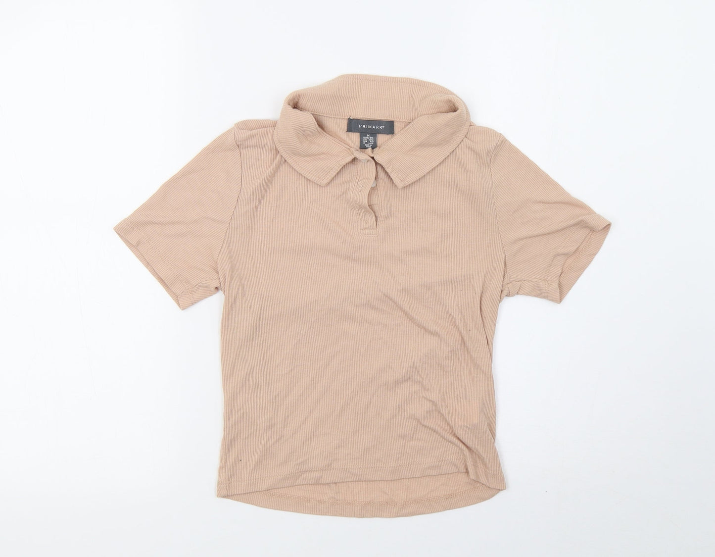 Primark Womens Beige   Cropped Polo Size 14