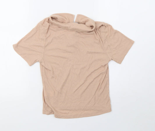 Primark Womens Beige   Cropped Polo Size 14
