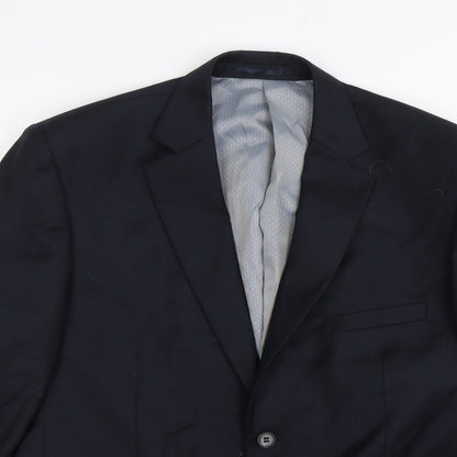 Mens UK Size 42 Stvdio Regular Blue Suit Jacket