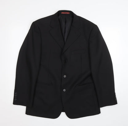 Mens UK Size 40 Taylor & Wright Regular Black Suit Jacket