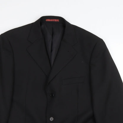 Mens UK Size 40 Taylor & Wright Regular Black Suit Jacket