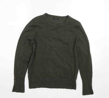 Womens UK Size 12 M&Co Green Pullover Jumper