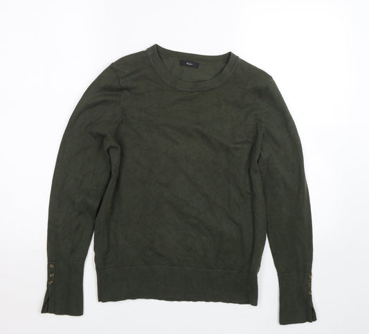 Womens UK Size 12 M&Co Green Pullover Jumper