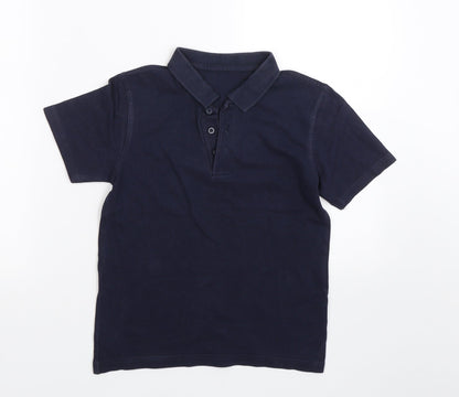 George Boys Blue   Basic Polo Size 8-9 Years  - PE kit