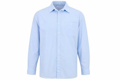 Womens UK Size 16 Collection Blue Basic Button-Up