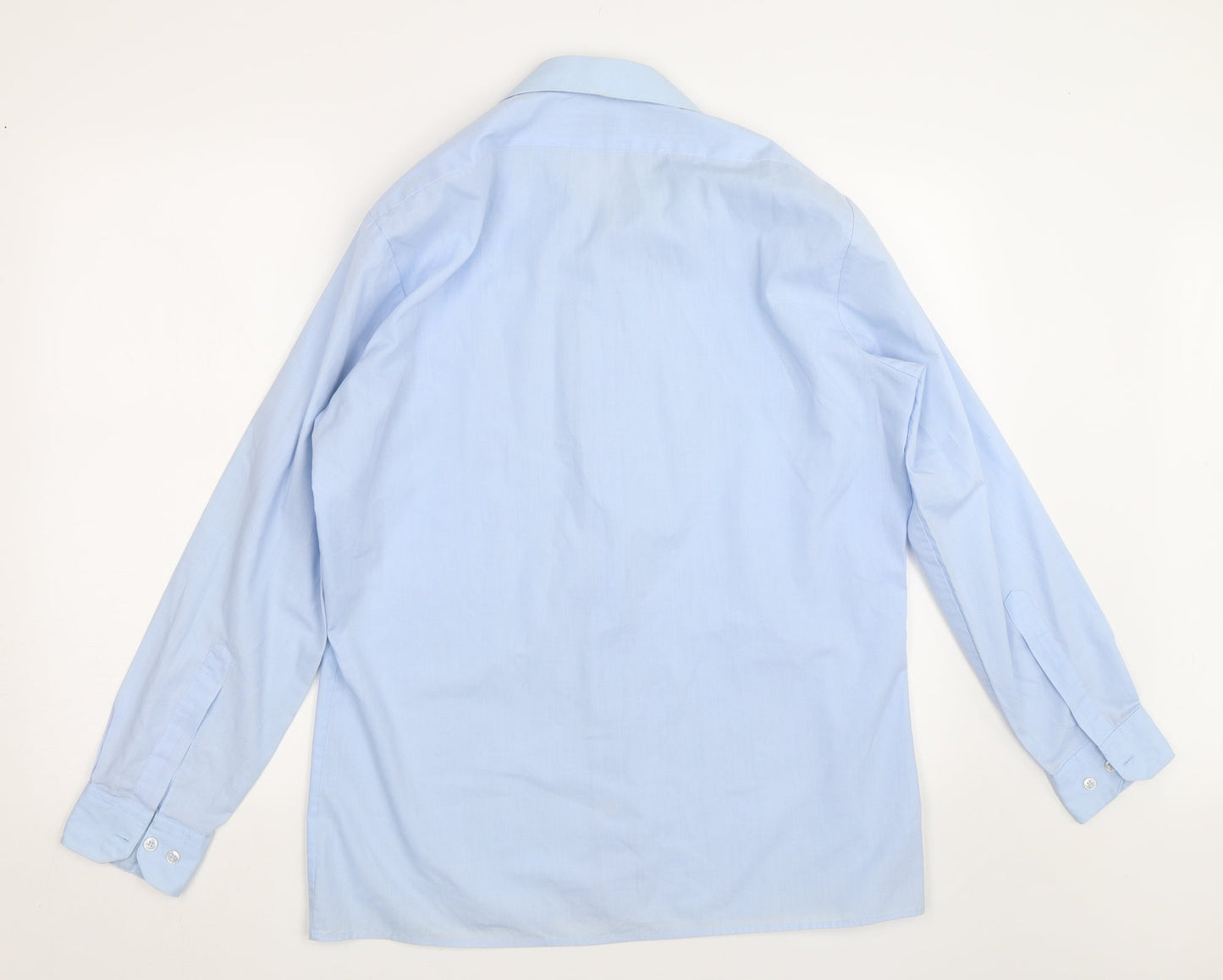Womens UK Size 16 Collection Blue Basic Button-Up