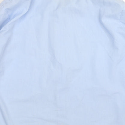 Womens UK Size 16 Collection Blue Basic Button-Up