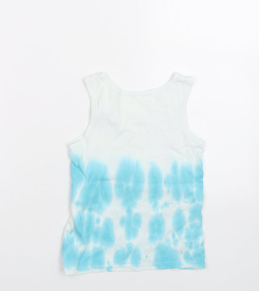 M&S Boys Blue   Basic Tank Size 6-7 Years