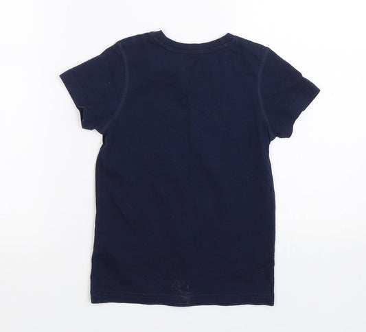Matalan Boys Blue   Basic T-Shirt Size 6 Years