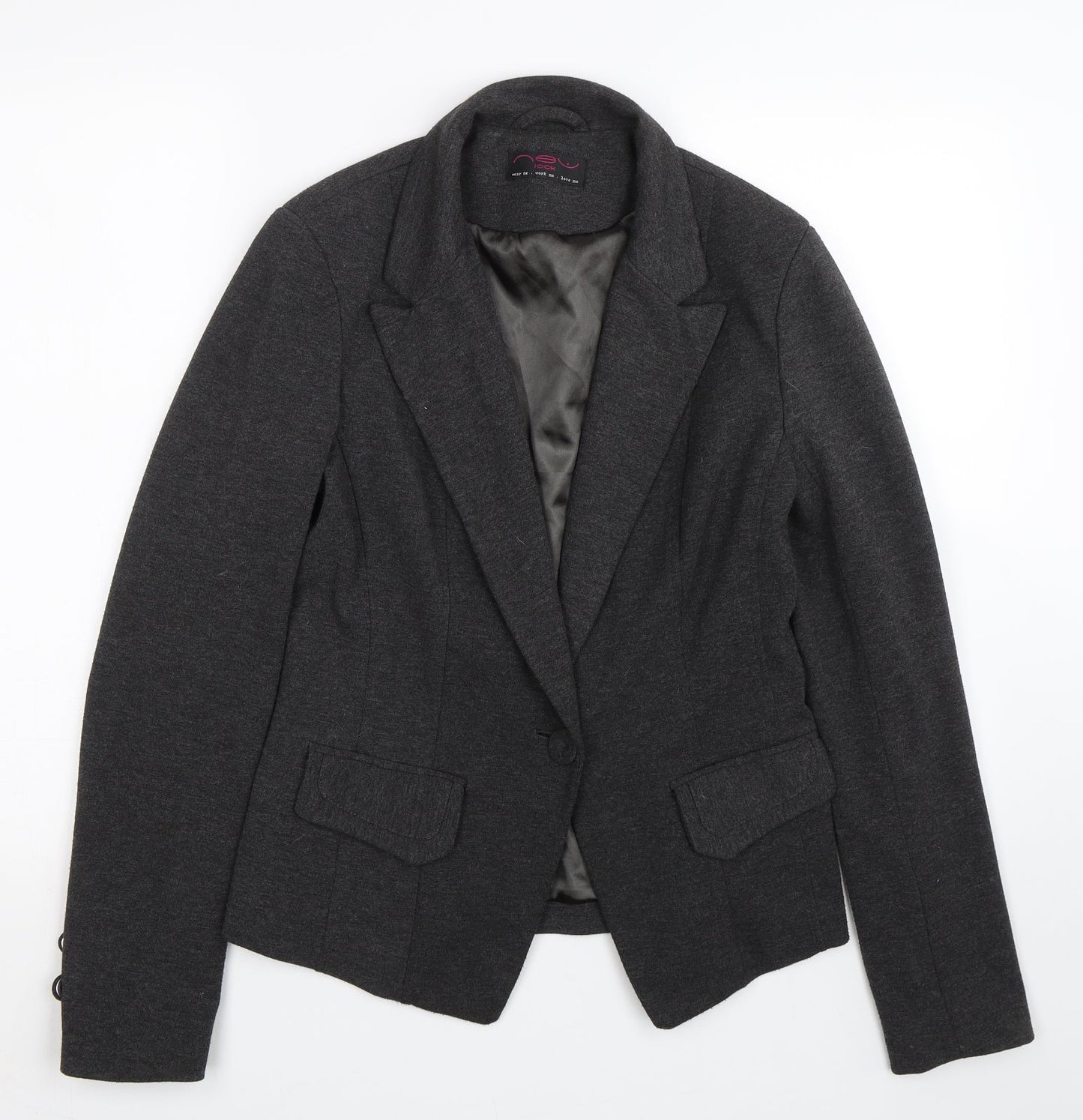 New Look Womens Grey   Jacket Suit Size 12