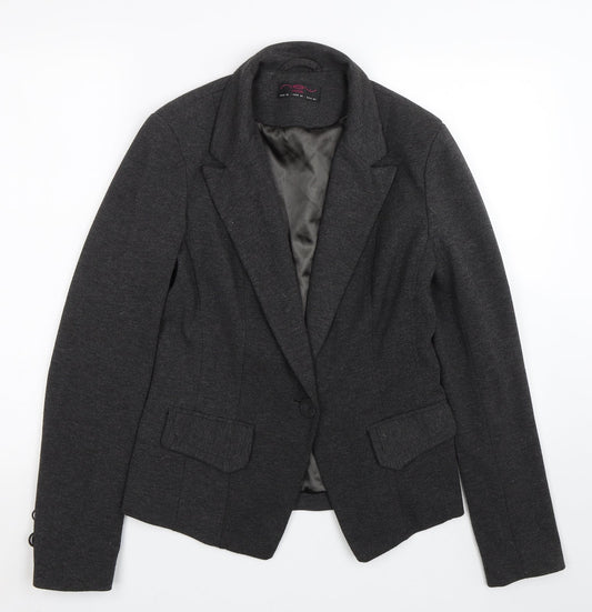 New Look Womens Grey   Jacket Suit Size 12