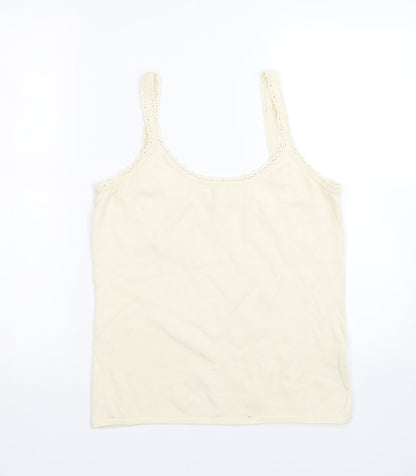 Womens UK Size 14 pomodoro Beige Basic Tank