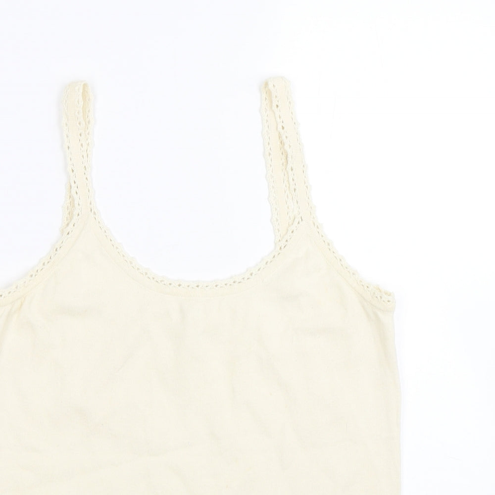 Womens UK Size 14 pomodoro Beige Basic Tank