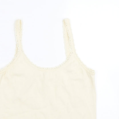 Womens UK Size 14 pomodoro Beige Basic Tank