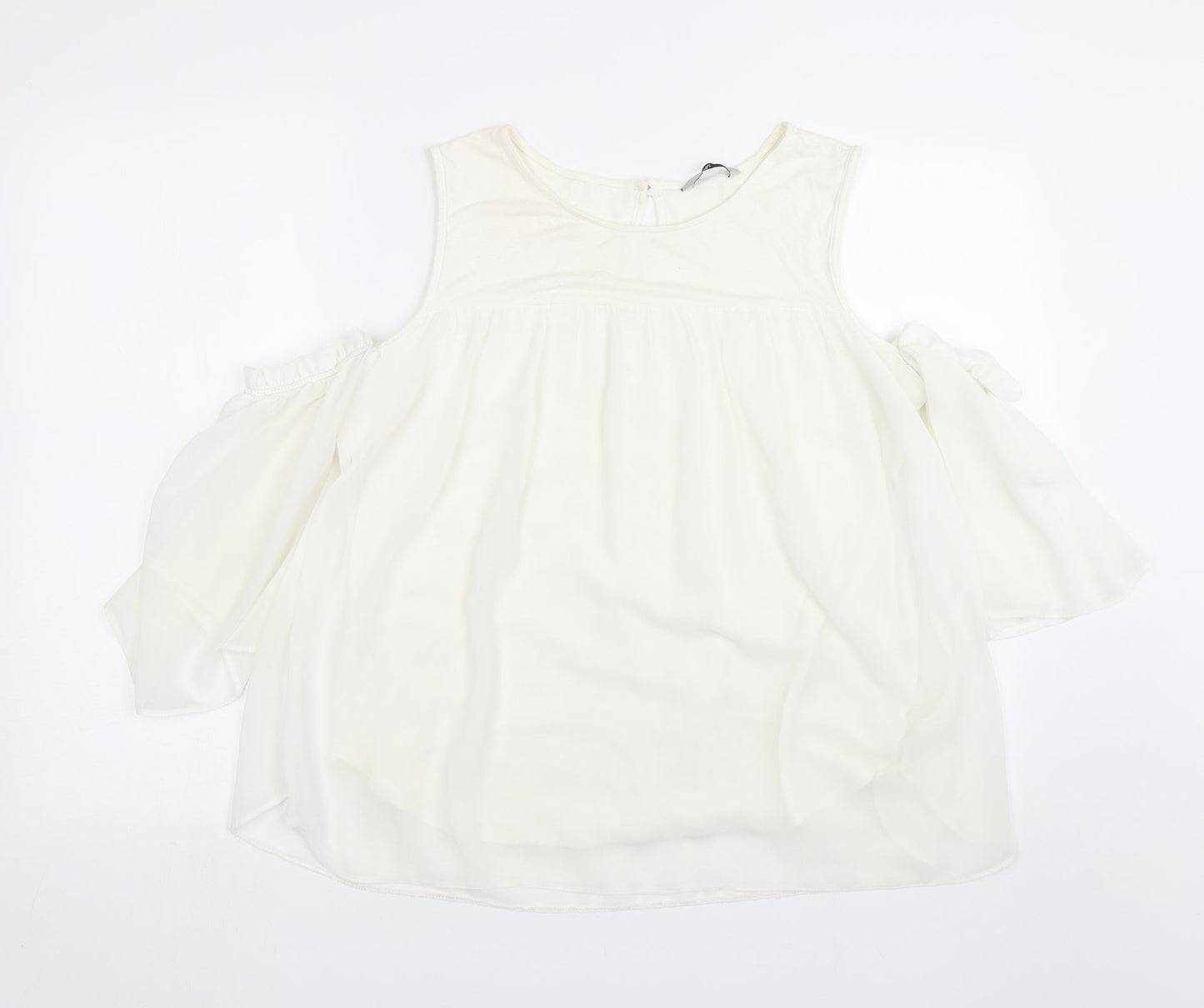 Womens UK Size 14 TU White Basic Blouse
