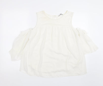 Womens UK Size 14 TU White Basic Blouse