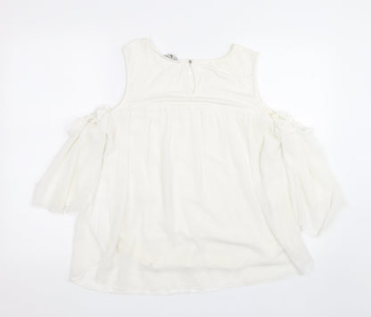 Womens UK Size 14 TU White Basic Blouse