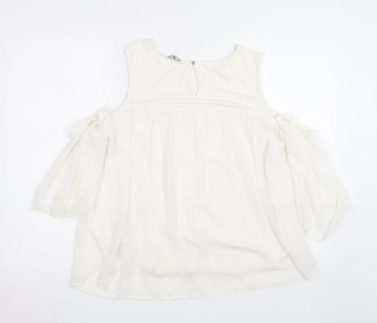 Womens UK Size 14 TU White Basic Blouse