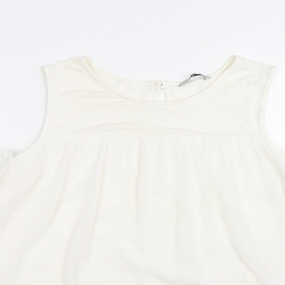 Womens UK Size 14 TU White Basic Blouse