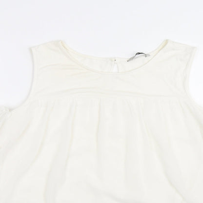 Womens UK Size 14 TU White Basic Blouse