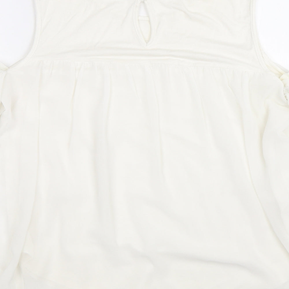 Womens UK Size 14 TU White Basic Blouse