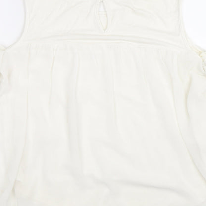 Womens UK Size 14 TU White Basic Blouse