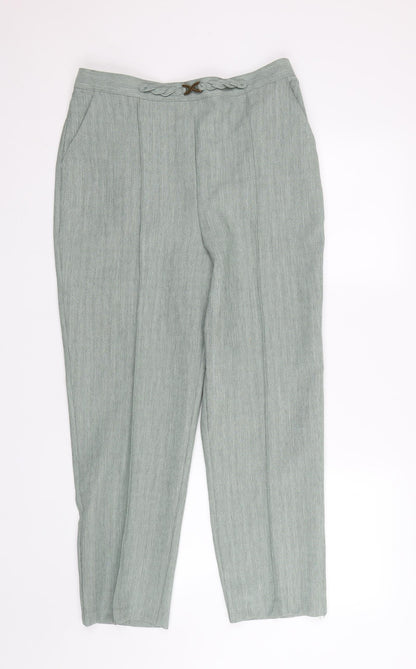 Womens UK Size 12 Papaya Regular Fit  Green Trousers