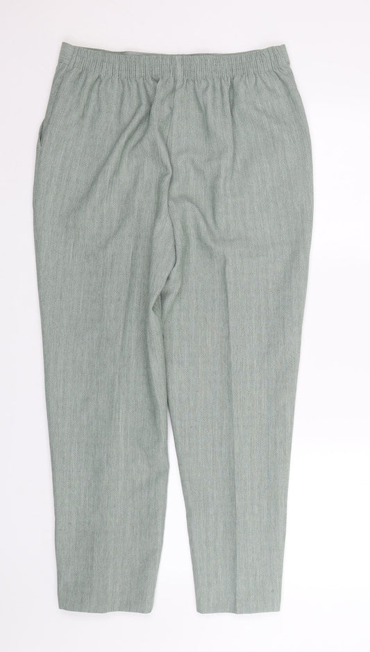 Womens UK Size 12 Papaya Regular Fit  Green Trousers