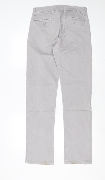 Livergy Mens Grey   Chino Trousers Size 30 in L33 in