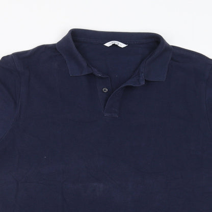 C&A Mens Blue    Polo Size XL