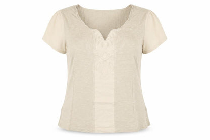 Womens UK Size 14 Marks and Spencer Beige Basic Blouse