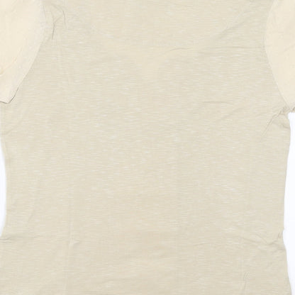 Womens UK Size 14 Marks and Spencer Beige Basic Blouse