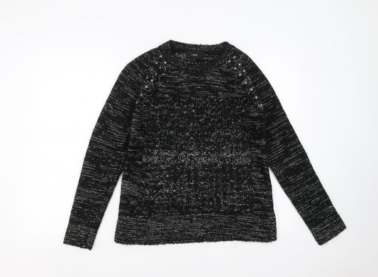 Womens UK Size 8 NEXT Black Pullover Jumper