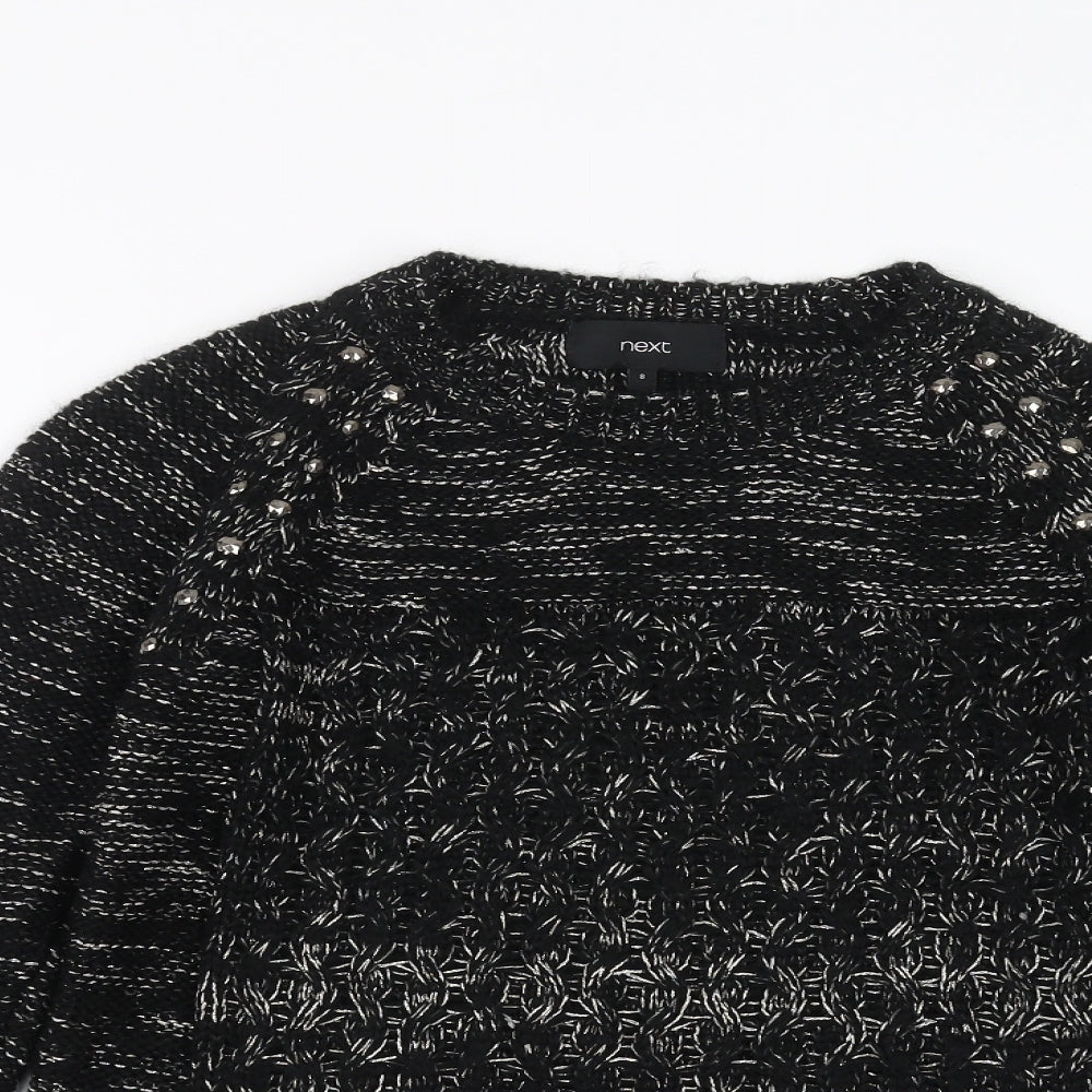 Womens UK Size 8 NEXT Black Pullover Jumper