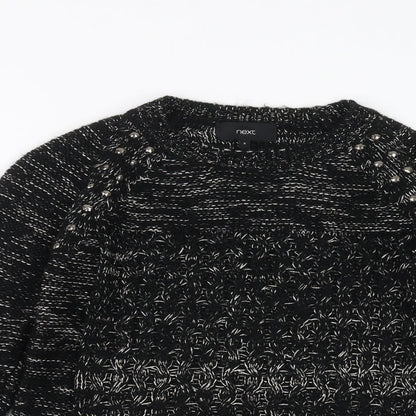 Womens UK Size 8 NEXT Black Pullover Jumper