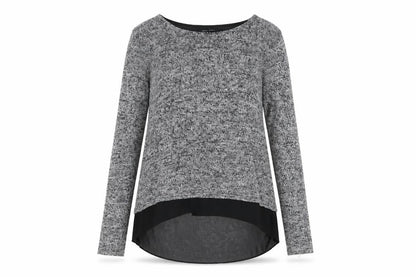 Womens UK Size S New Look Grey Pullover Jumper