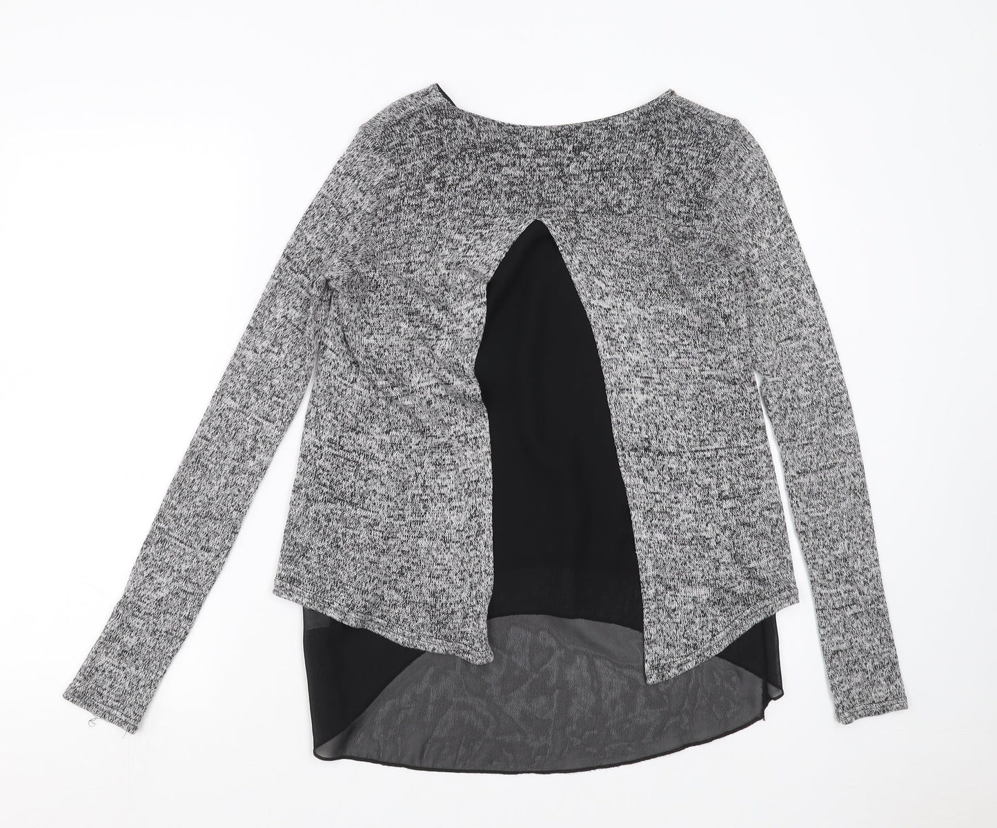 Womens UK Size S New Look Grey Pullover Jumper