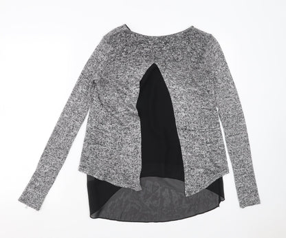 Womens UK Size S New Look Grey Pullover Jumper