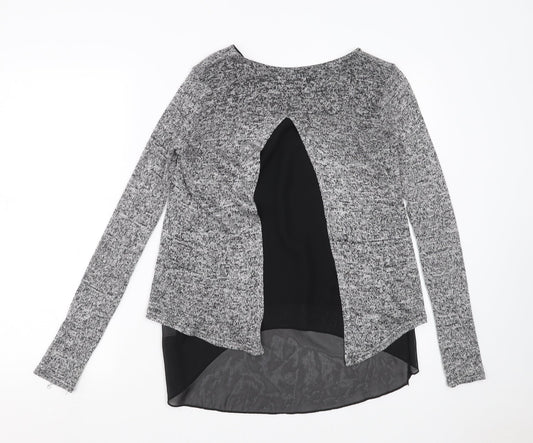 Womens UK Size S New Look Grey Pullover Jumper