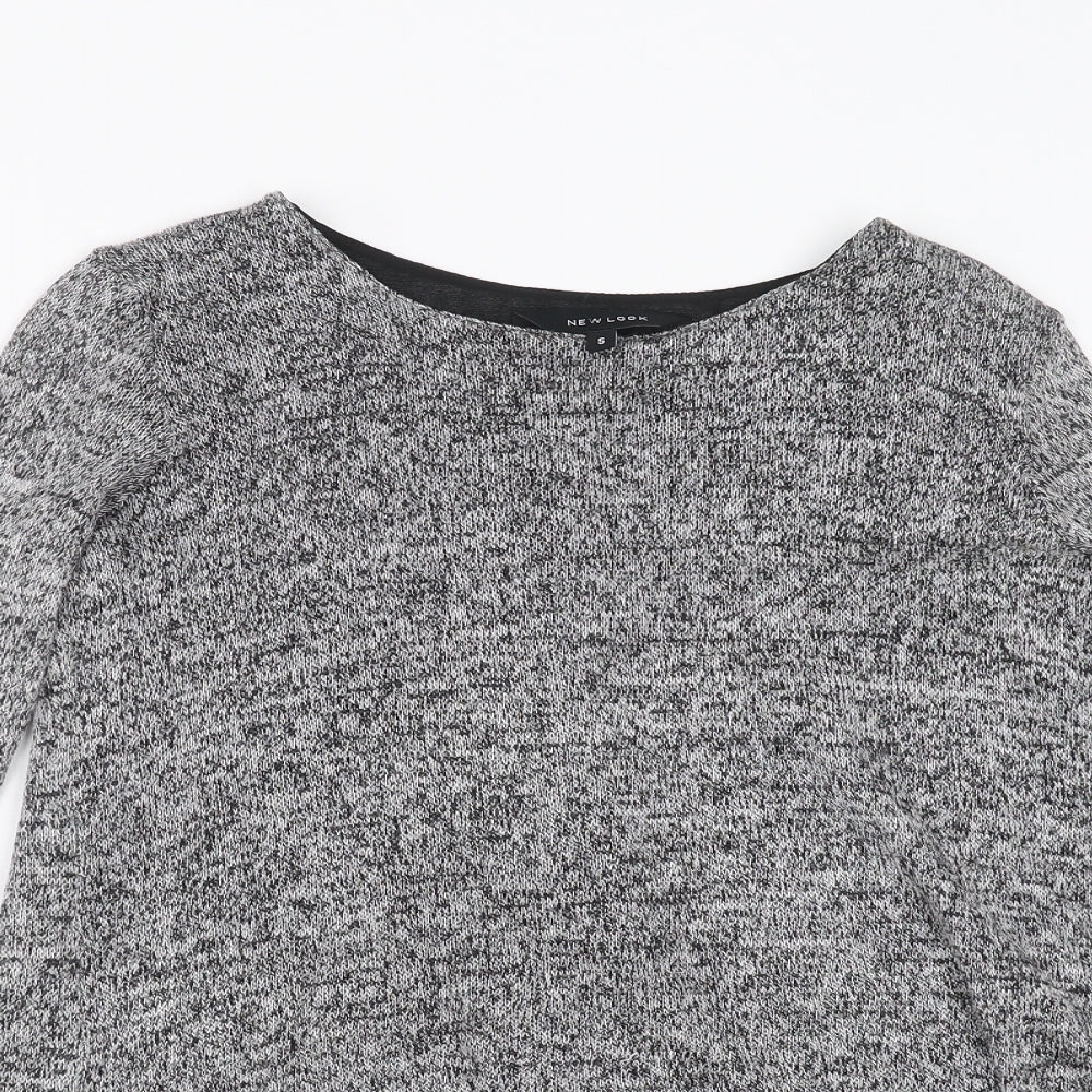 Womens UK Size S New Look Grey Pullover Jumper