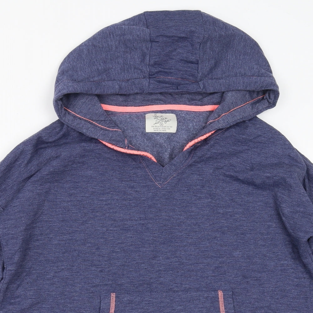Love to lounge Womens Blue   Pullover Hoodie Size M