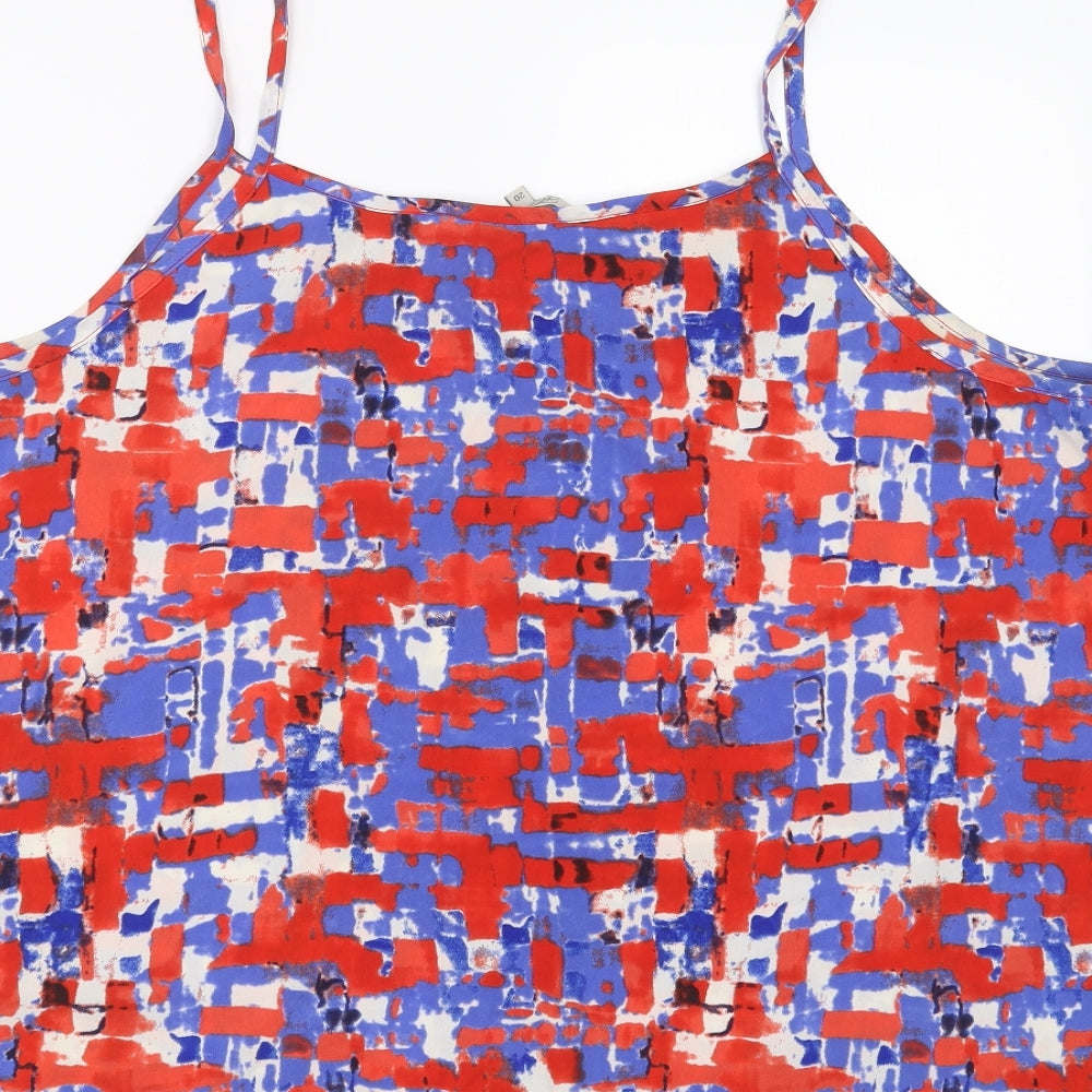 Womens UK Size 20 Peacocks Blue Camisole Blouse